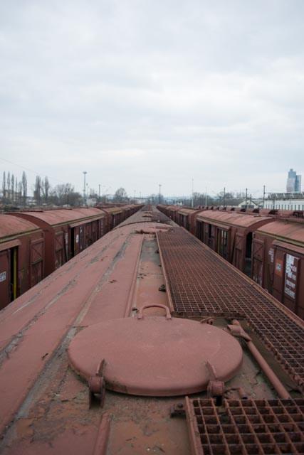 Opuštěné vlakové nádraží Brno – opuštěné vagony
